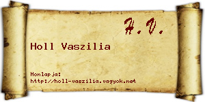 Holl Vaszilia névjegykártya